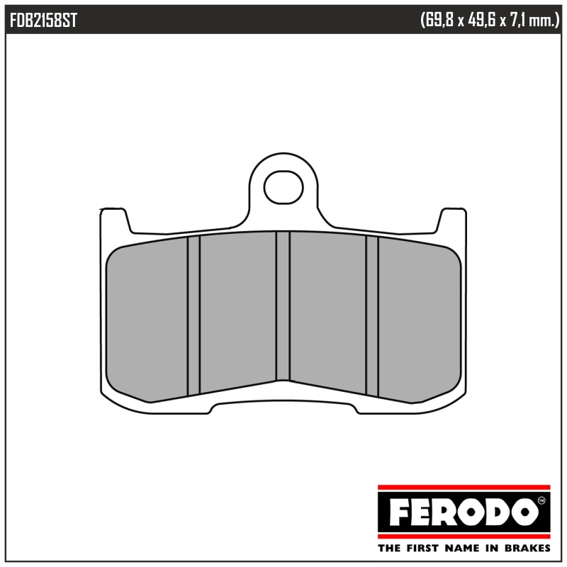 FERODO FDB2158ST - тормозные накладки