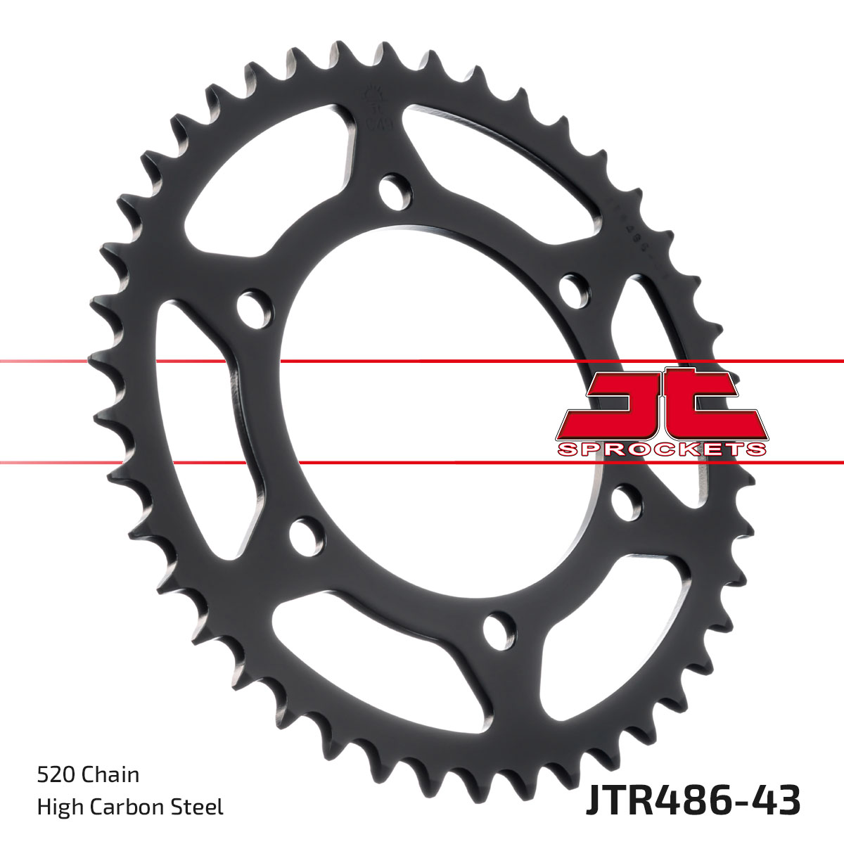 JT SPROCKETS JTR486.43 - звезда приводная ведомая