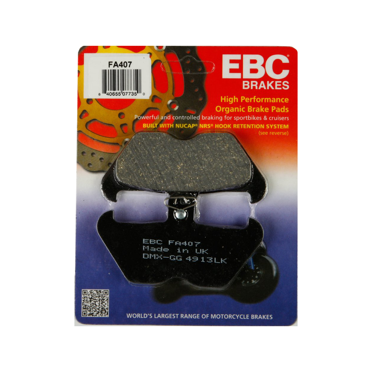 EBC FA407 - тормозные накладки