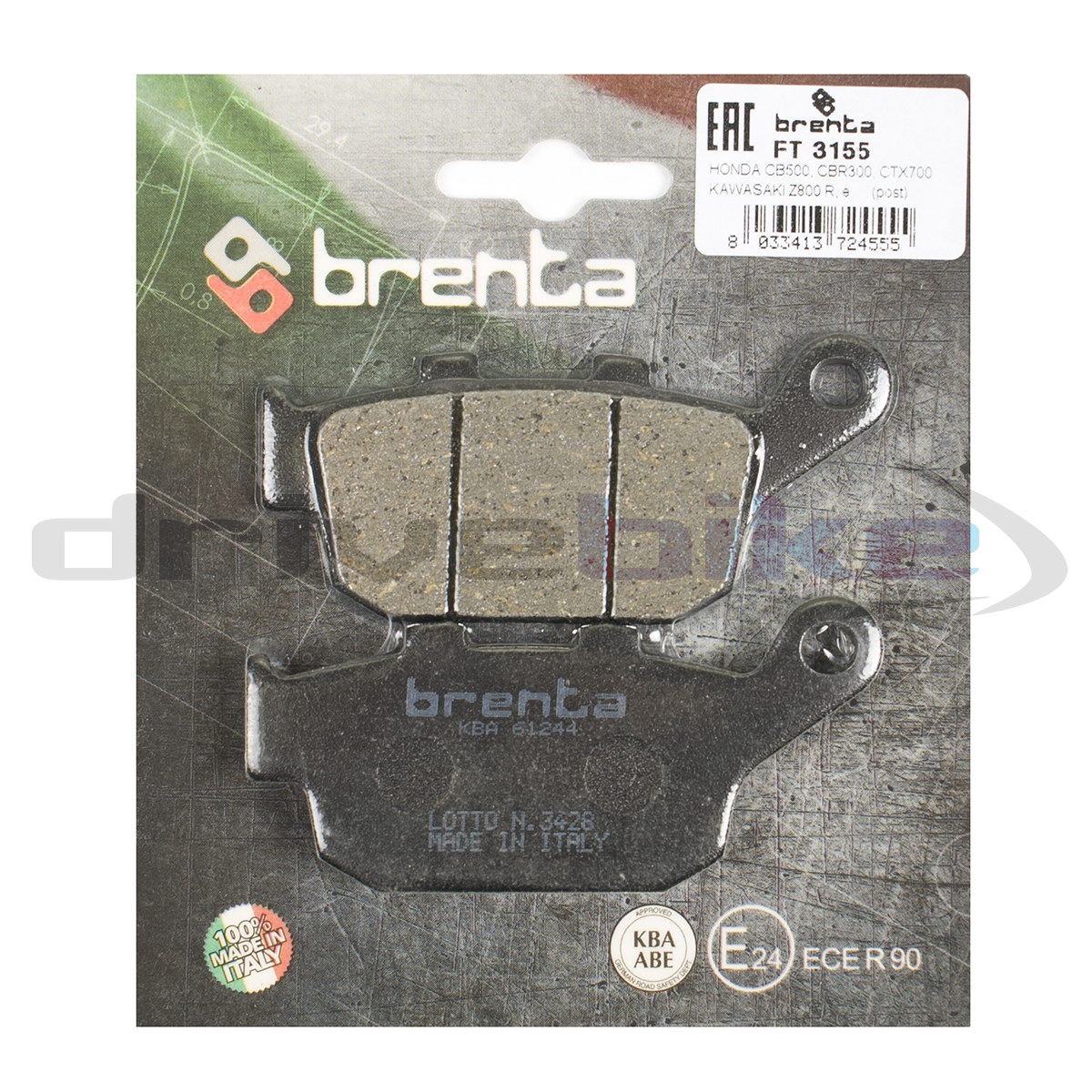 BRENTA FT3155 - тормозные накладки