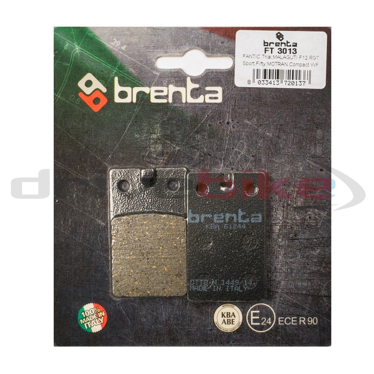 BRENTA FT3013 - тормозные накладки