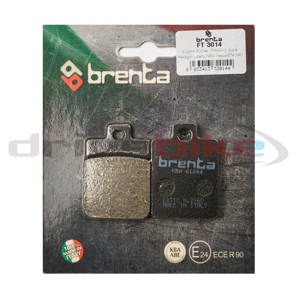 BRENTA FT3014 - тормозные накладки