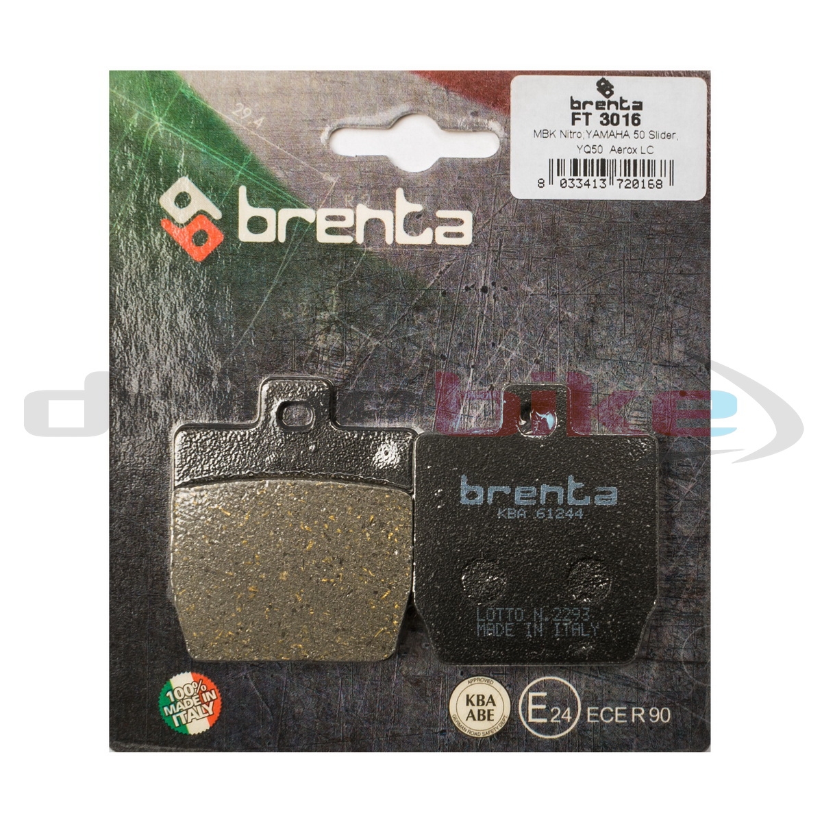 BRENTA FT3016 - тормозные накладки