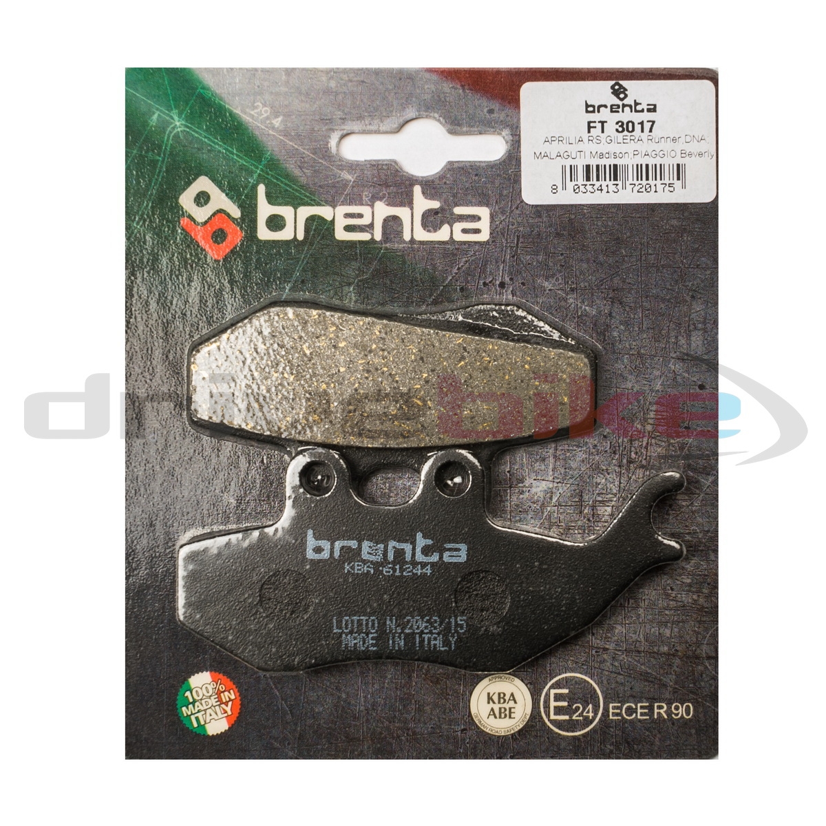 BRENTA FT3017 - тормозные накладки