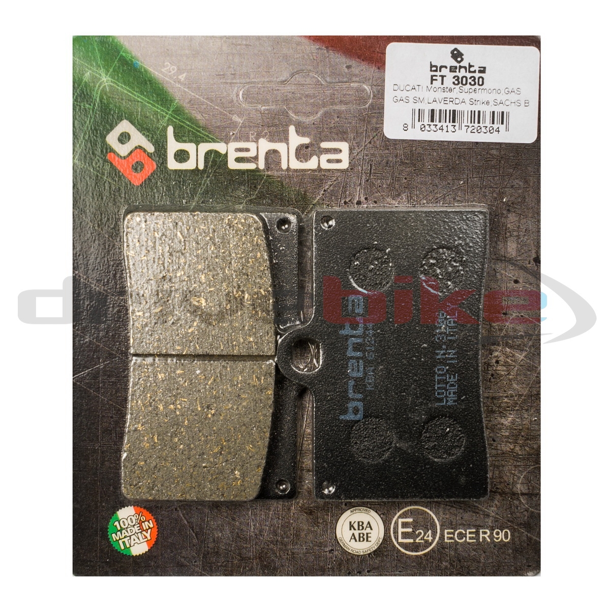 BRENTA FT3030 - тормозные накладки