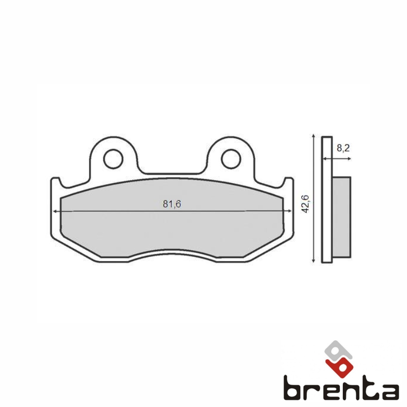 BRENTA FT3034B - тормозные накладки