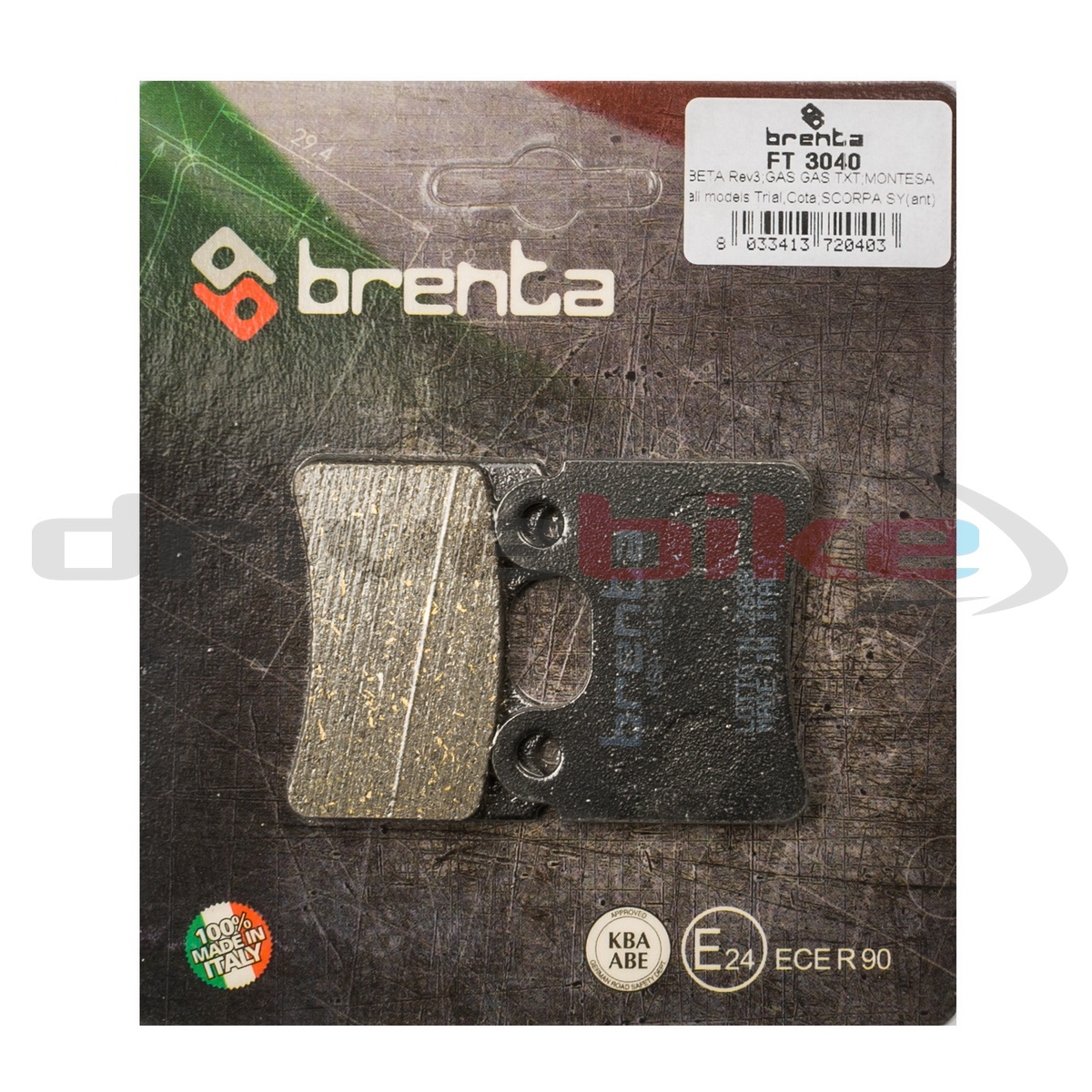 BRENTA FT3040 - тормозные накладки