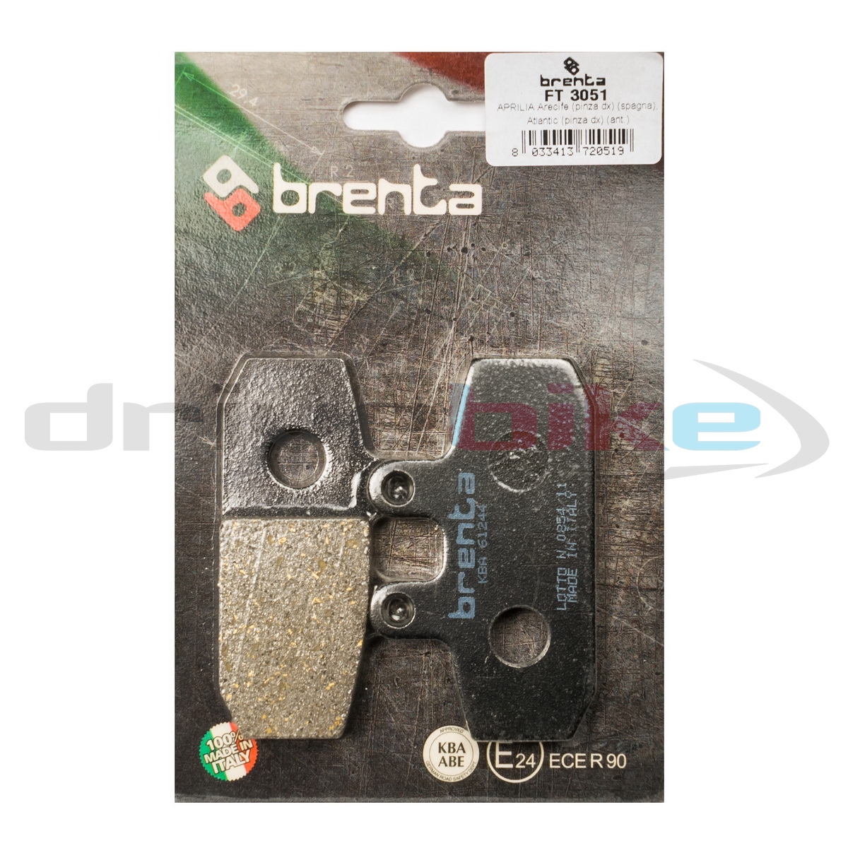 BRENTA FT3051 - тормозные накладки
