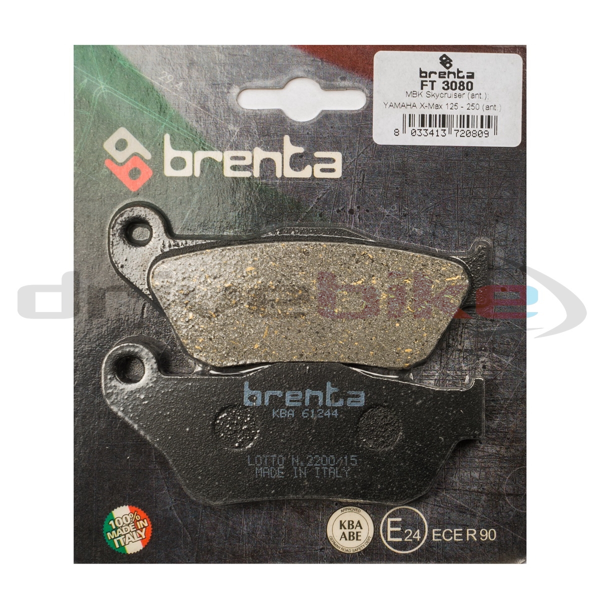 BRENTA FT3080 - тормозные накладки
