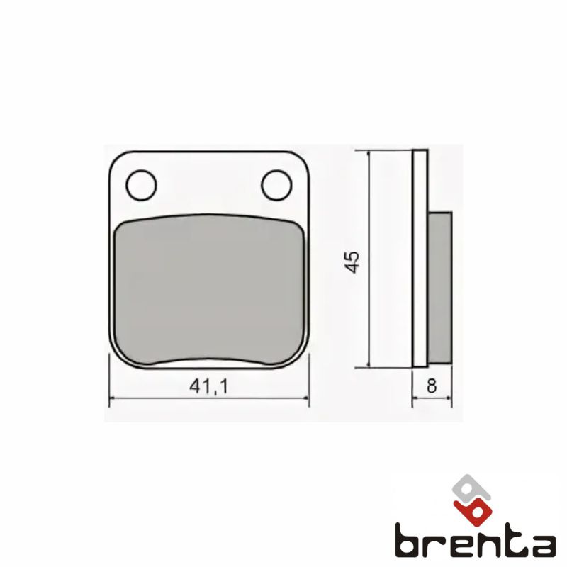 BRENTA FT3083 - тормозные накладки