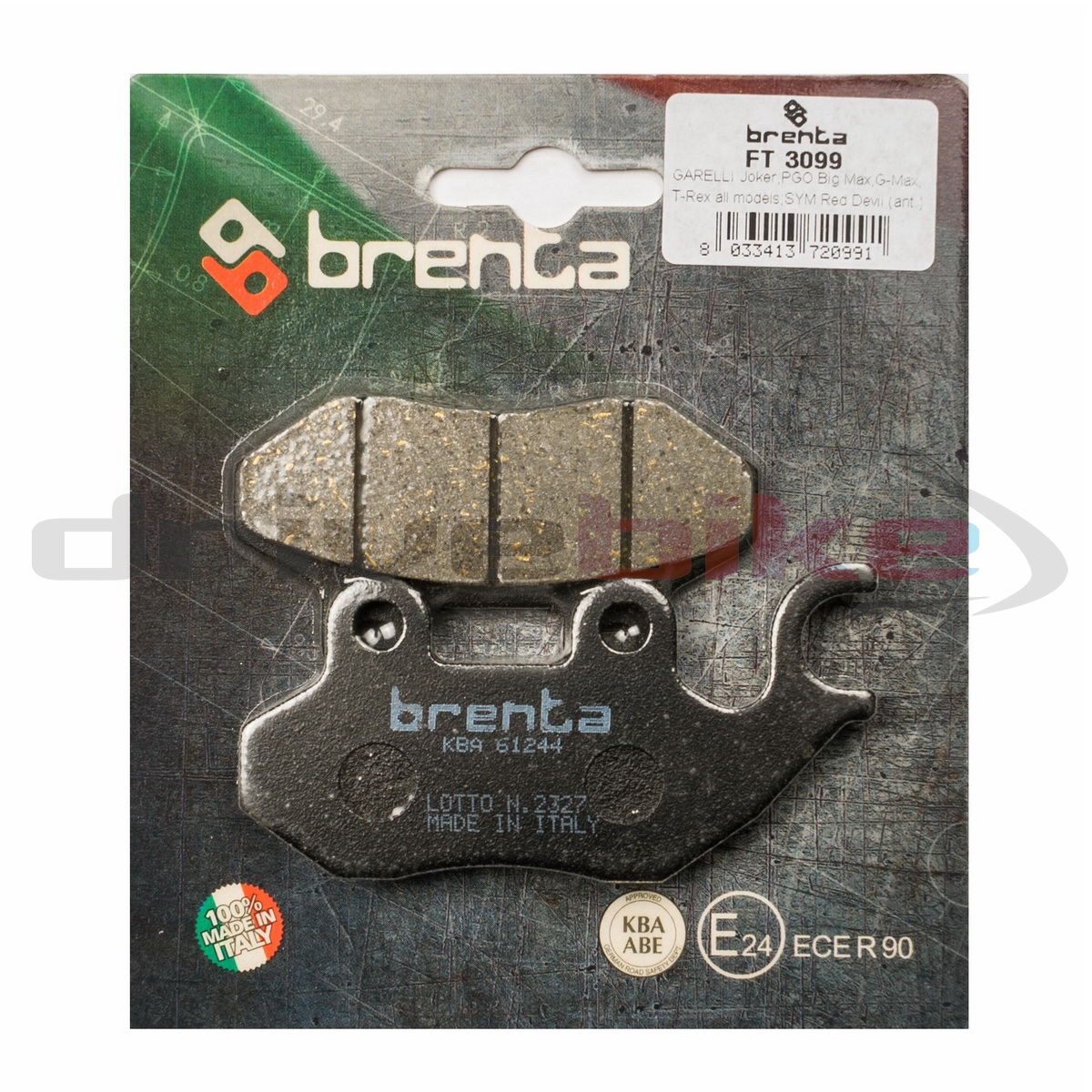 BRENTA FT3099 - тормозные накладки