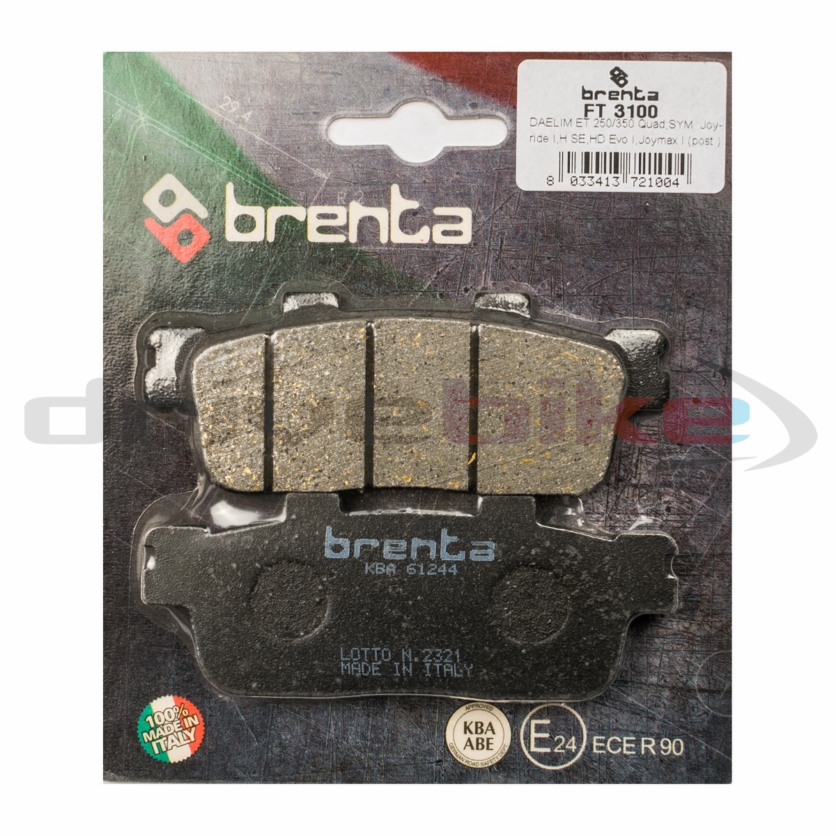 BRENTA FT3100 - тормозные накладки