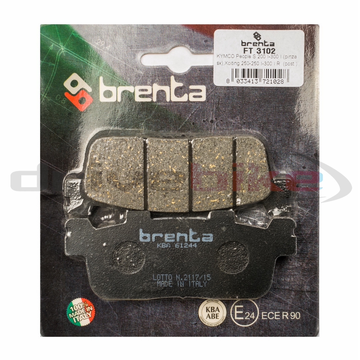 BRENTA FT3102 - тормозные накладки