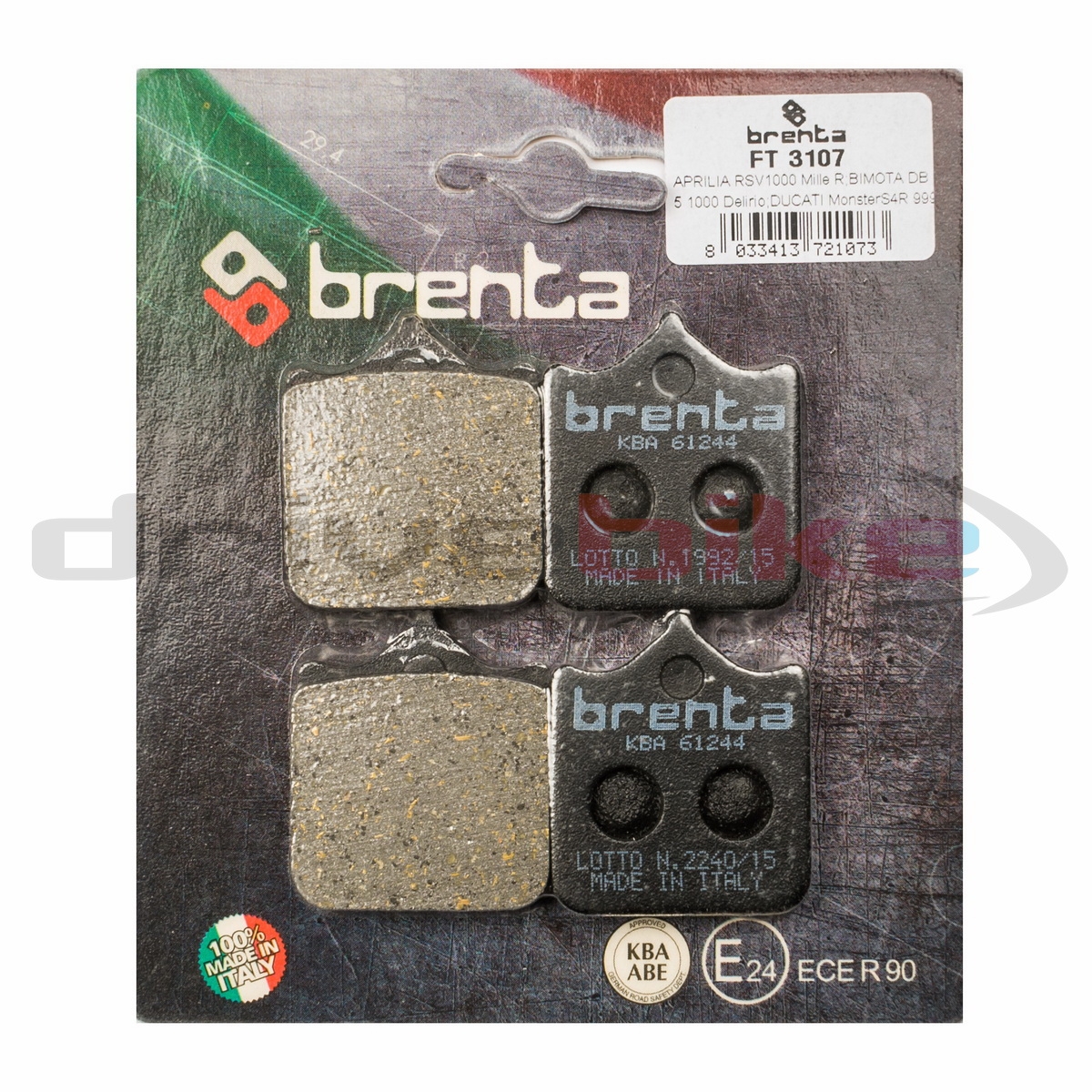 BRENTA FT3107 - тормозные накладки