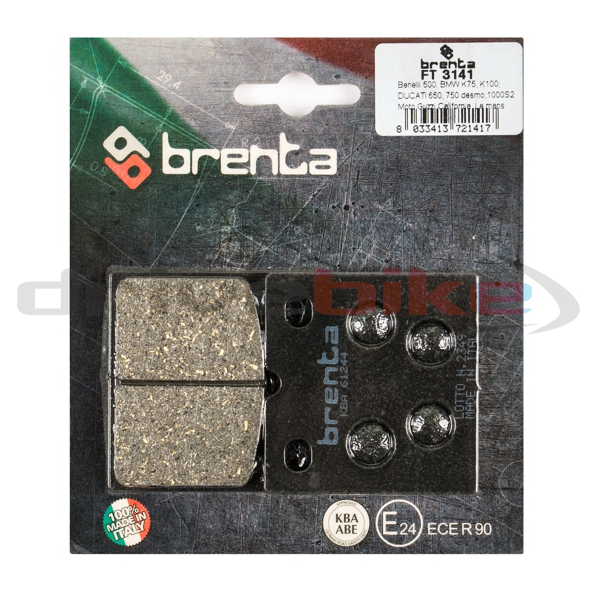 BRENTA FT3141 - тормозные накладки