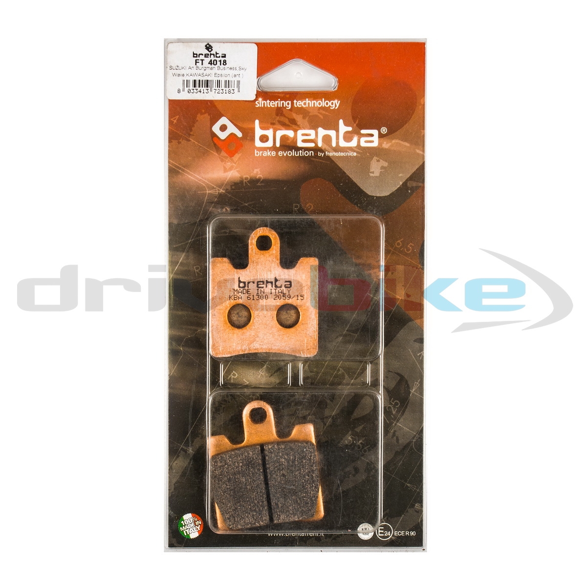 BRENTA FT4018 - тормозные накладки
