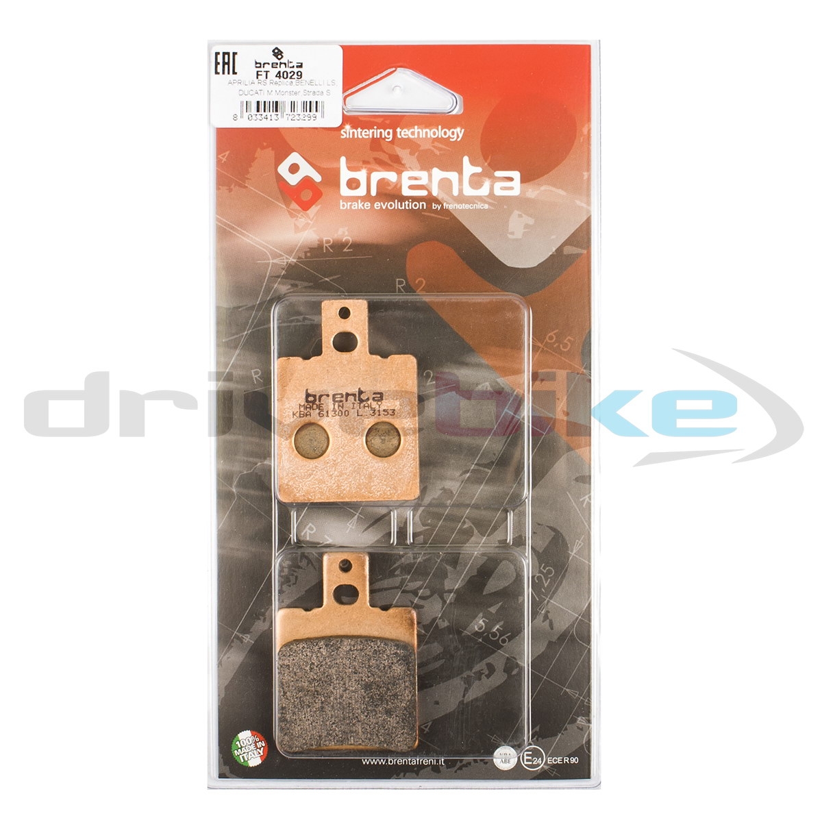 BRENTA FT4029 - тормозные накладки