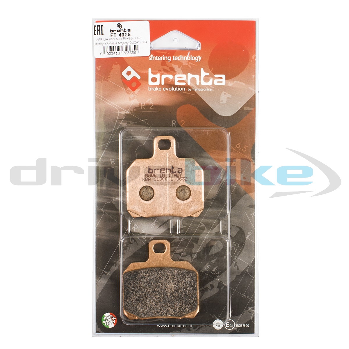 BRENTA FT4035 - тормозные накладки