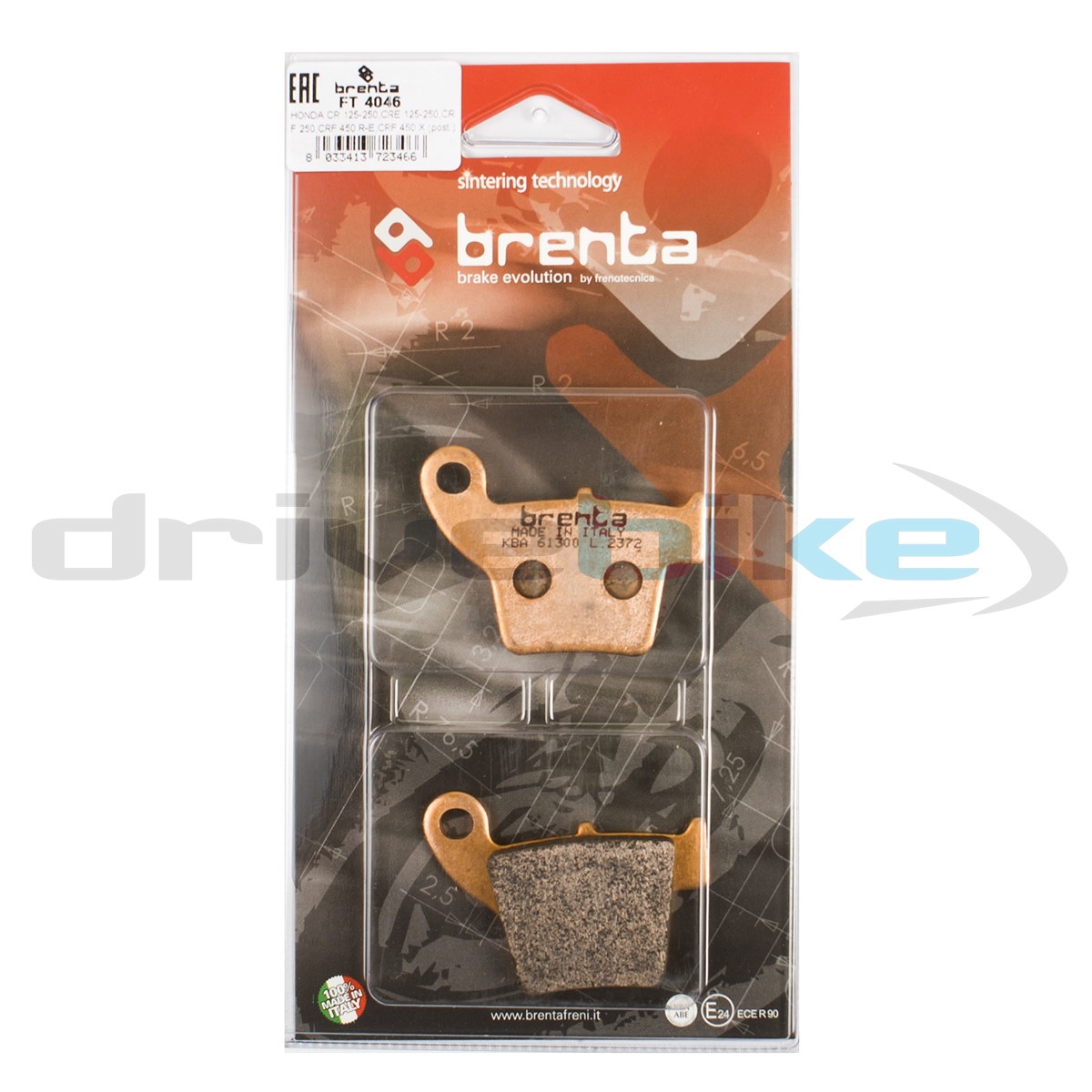 BRENTA FT4046 - тормозные накладки