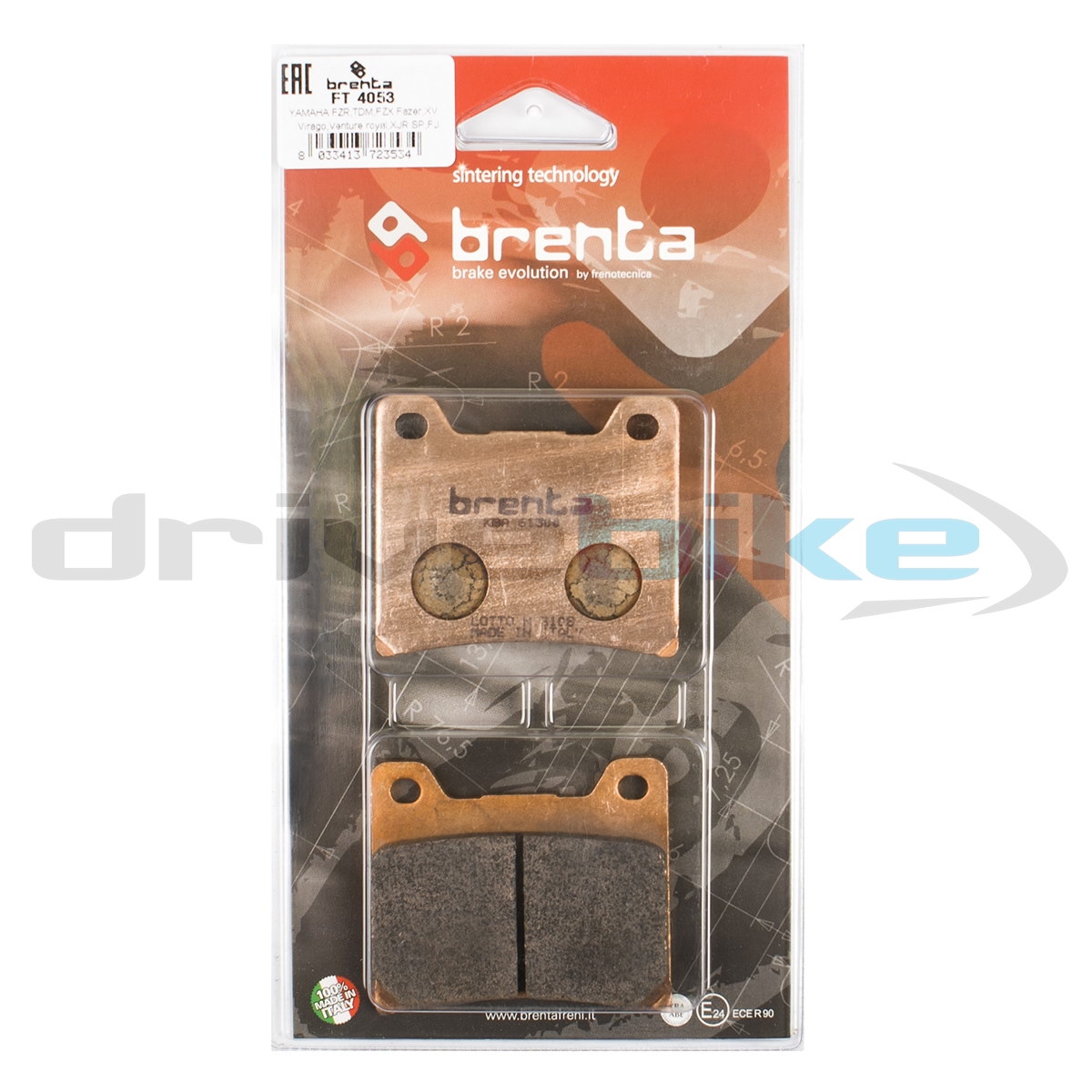 BRENTA FT4053 - тормозные накладки