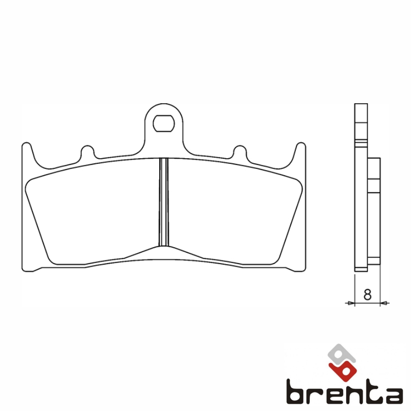 BRENTA FT4060 - тормозные накладки