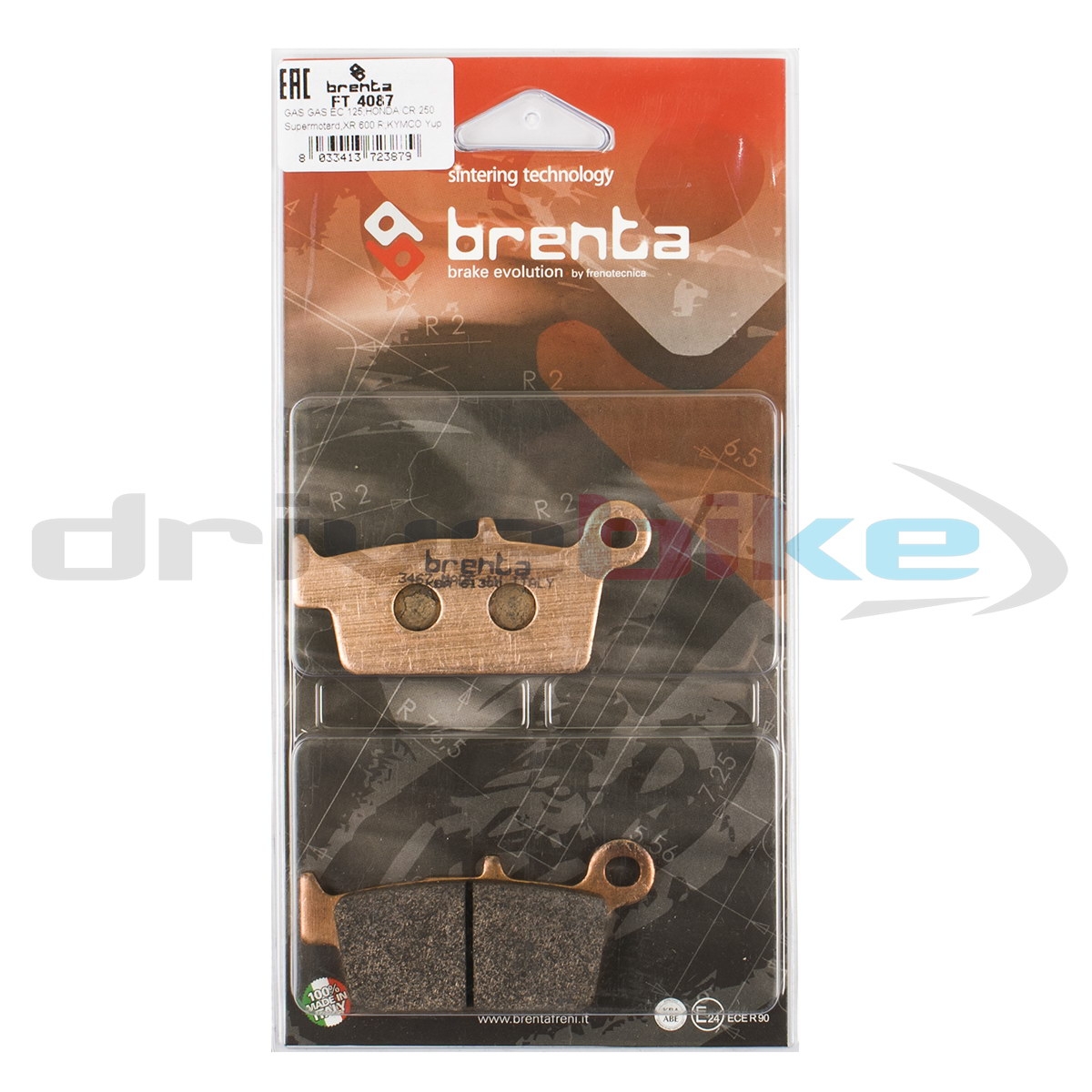 BRENTA FT4087 - тормозные накладки