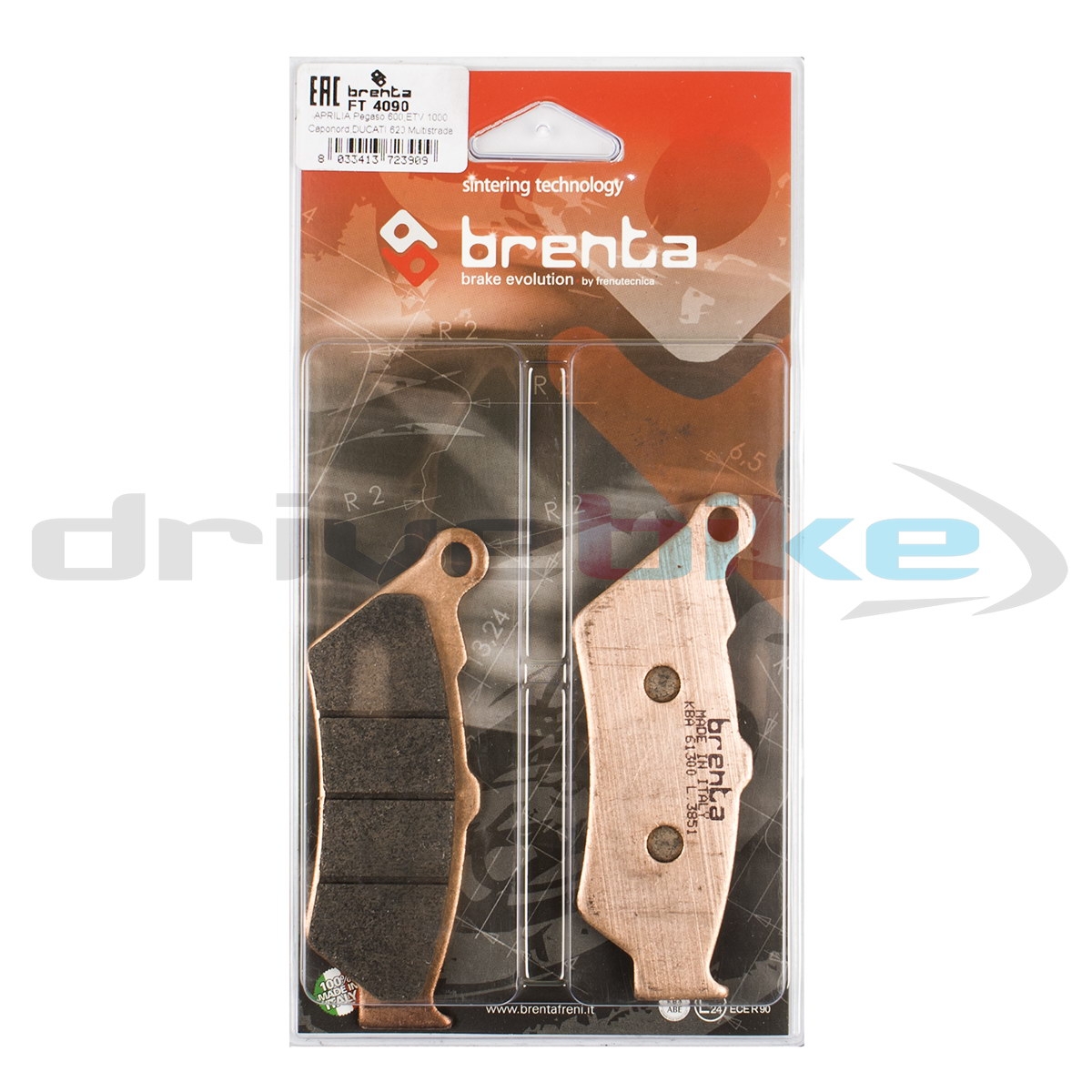 BRENTA FT4090 - тормозные накладки