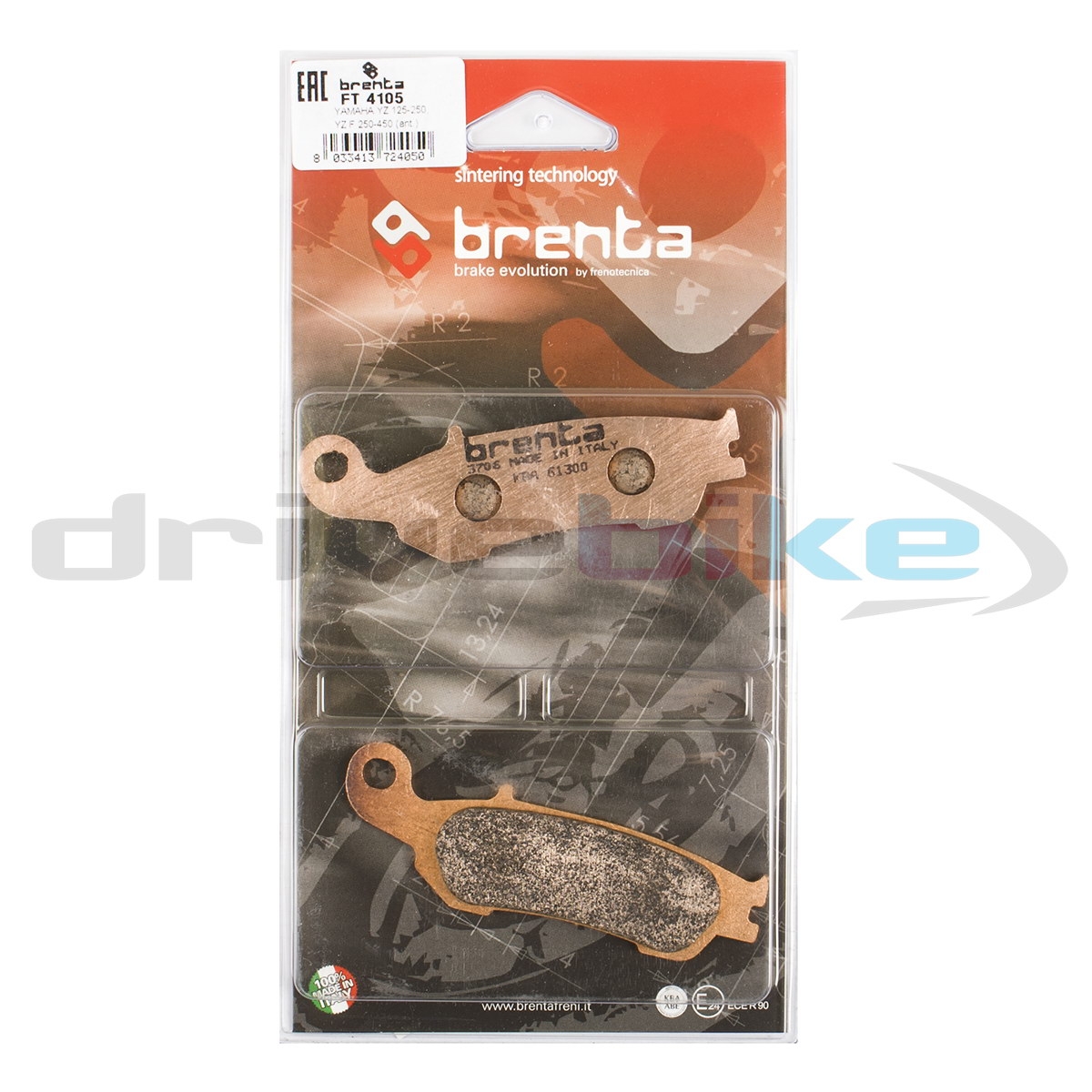 BRENTA FT4105 - тормозные накладки