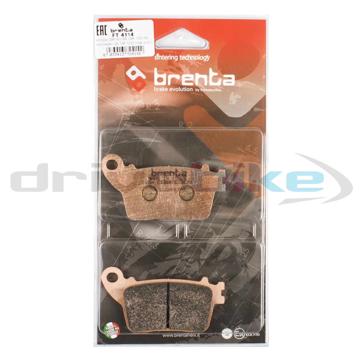 BRENTA FT4114 - тормозные накладки