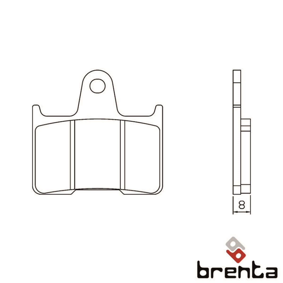 BRENTA FT4137 - тормозные накладки
