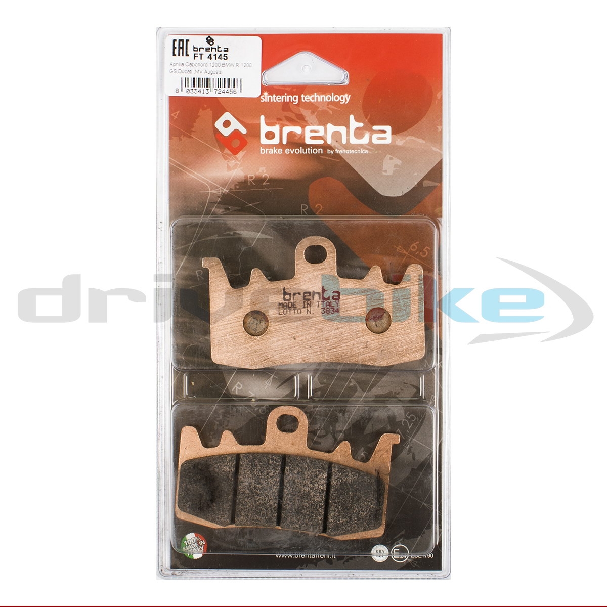 BRENTA FT4145 - тормозные накладки