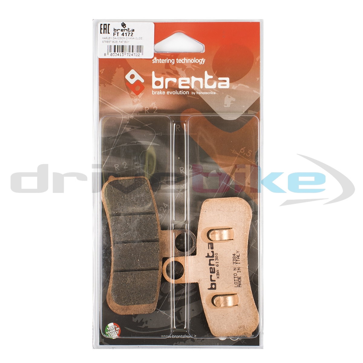 BRENTA FT4172 - тормозные накладки