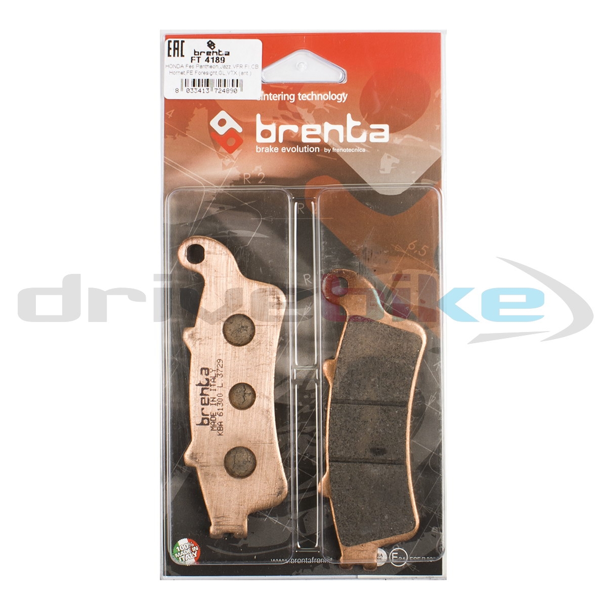 BRENTA FT4189 - тормозные накладки
