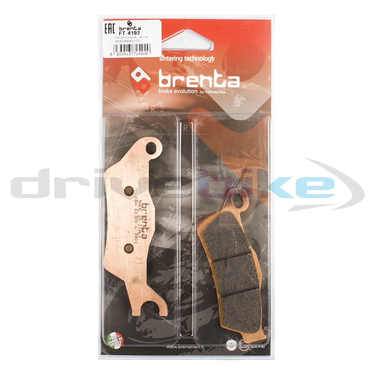 BRENTA FT4192 - тормозные накладки