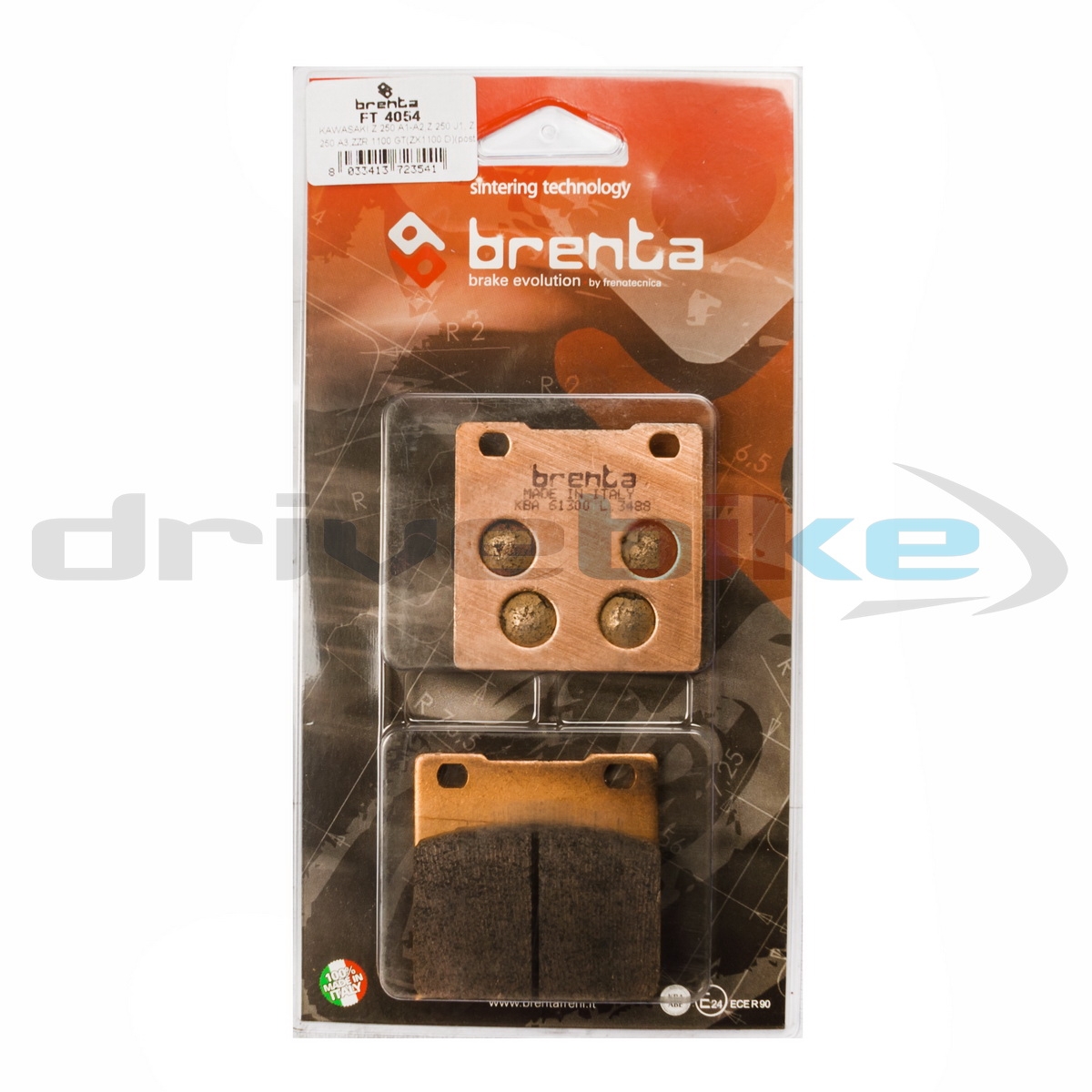 BRENTA FT4054 - тормозные накладки