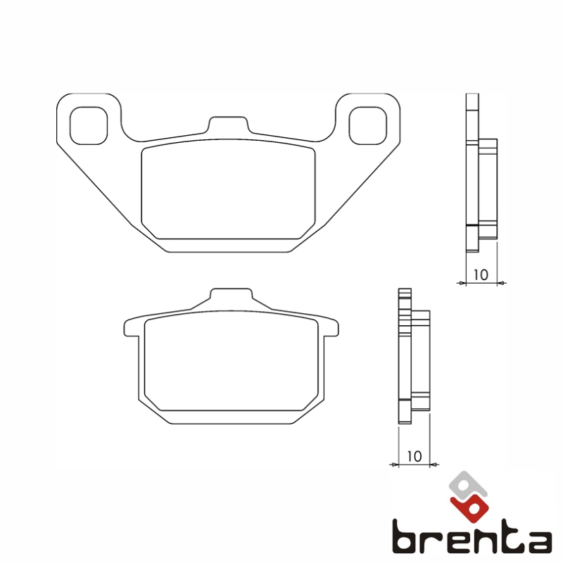 BRENTA FT4061 - тормозные накладки