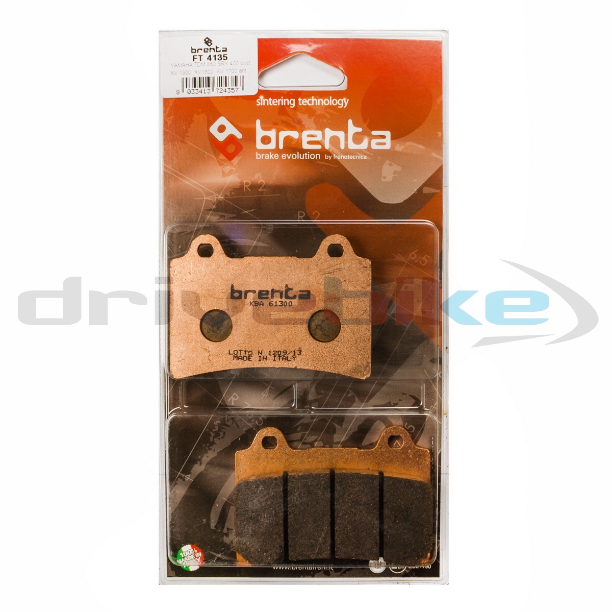 BRENTA FT4135 - тормозные накладки