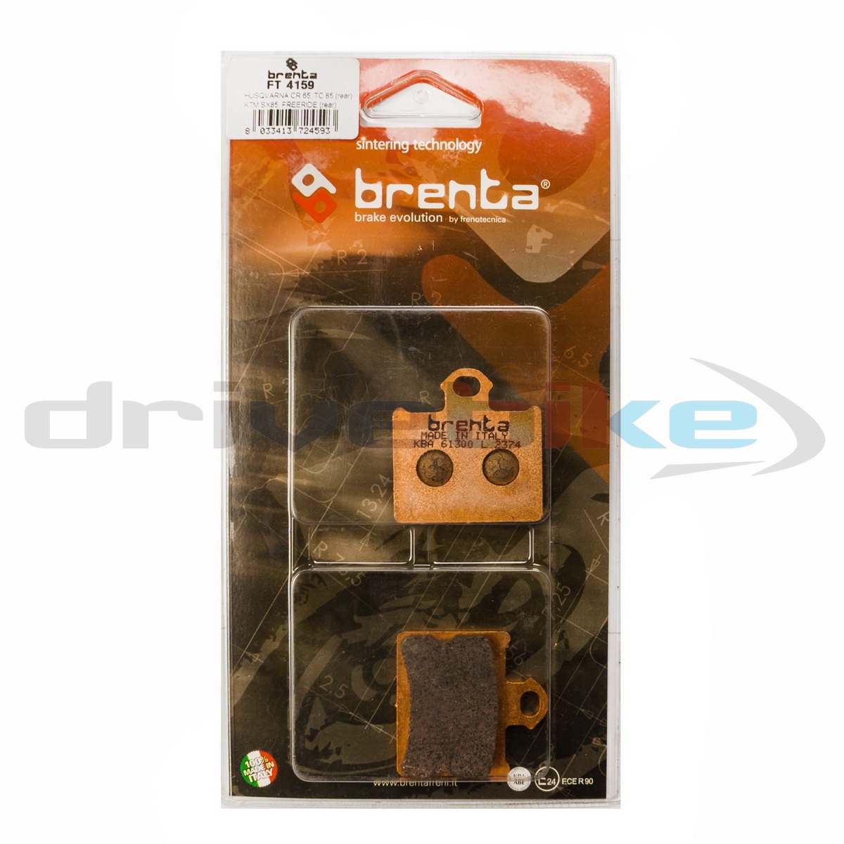BRENTA FT4159 - тормозные накладки