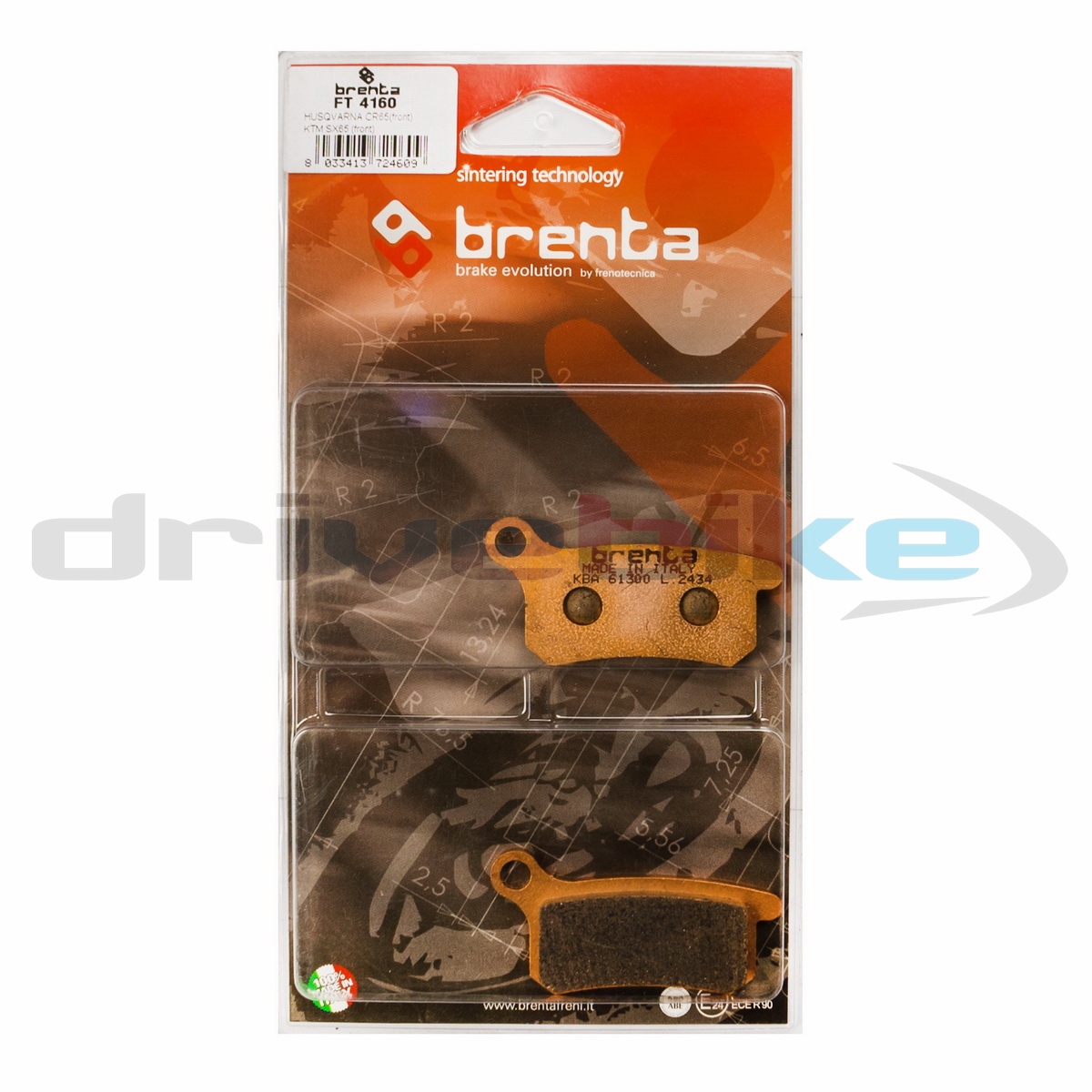 BRENTA FT4160 - тормозные накладки
