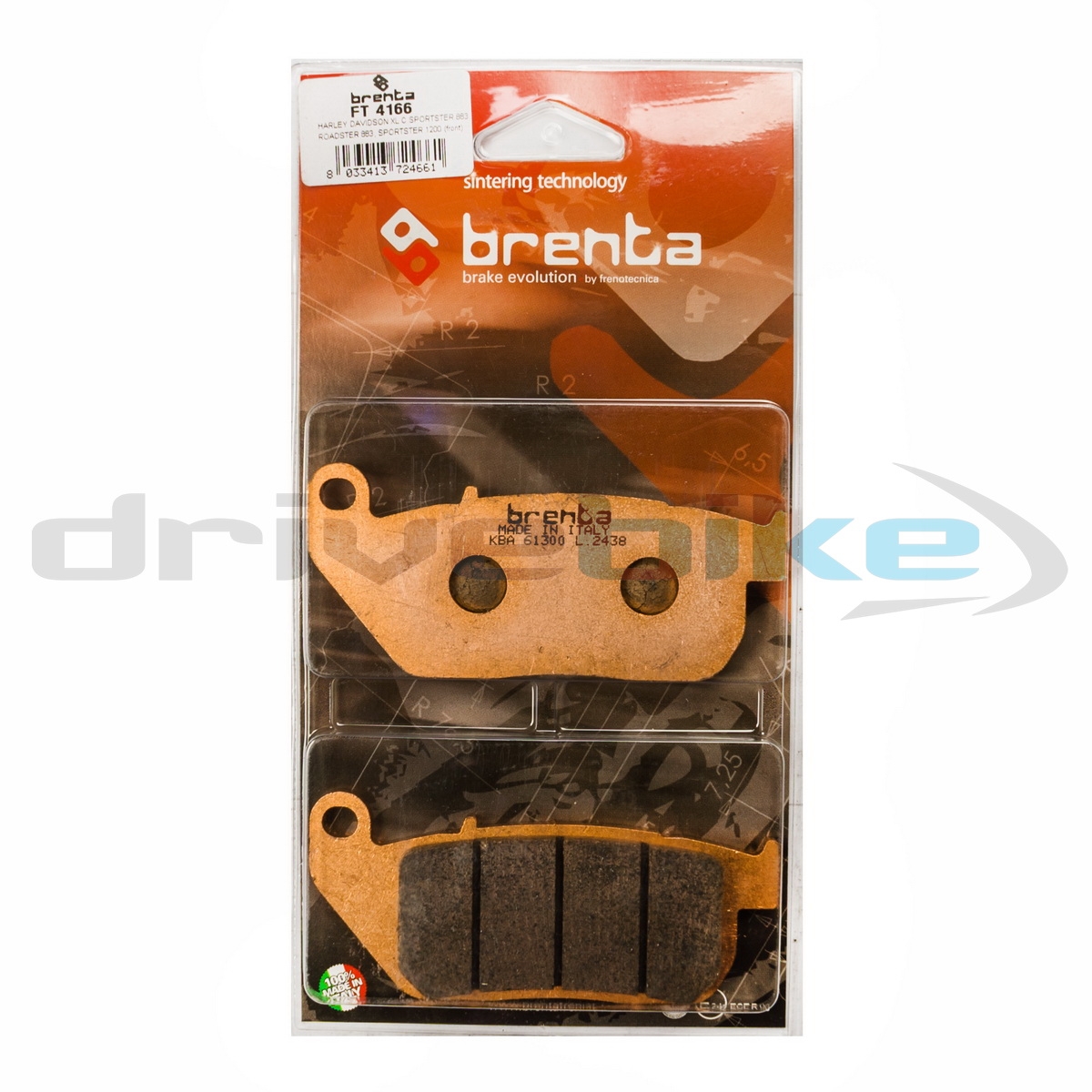 BRENTA FT4166 - тормозные накладки