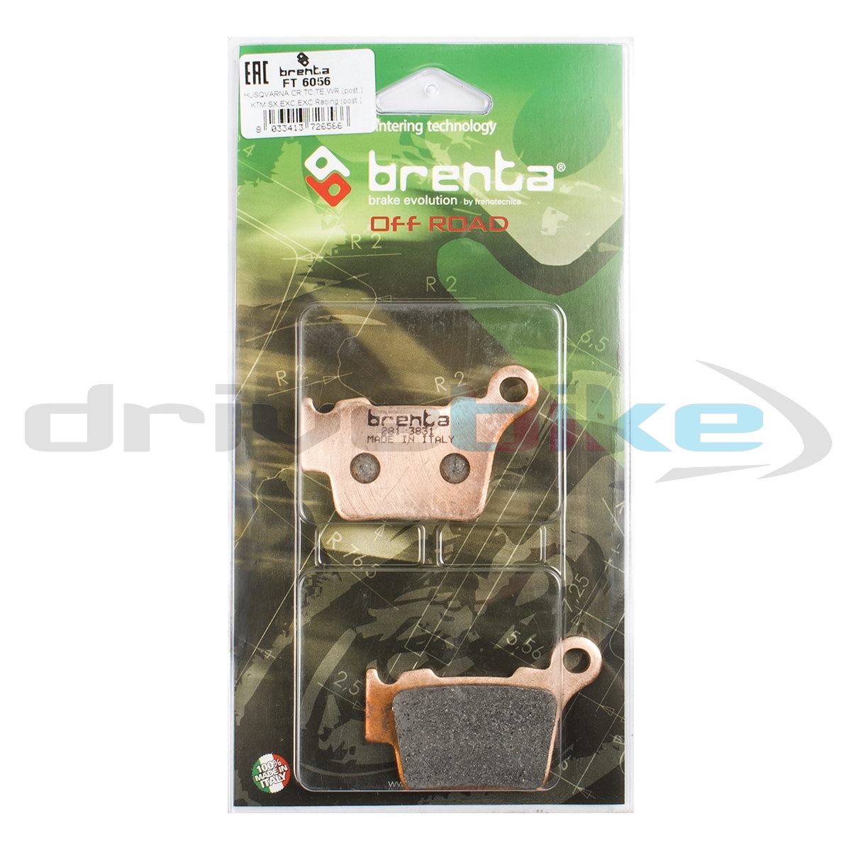 BRENTA FT6056 - тормозные накладки