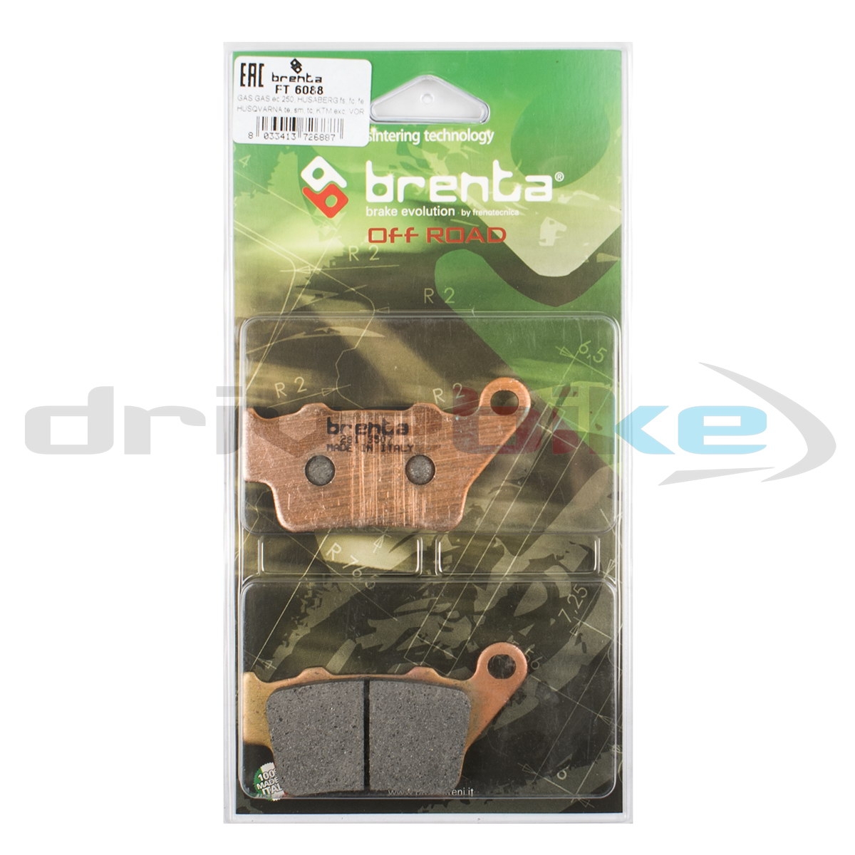 BRENTA FT6088 - тормозные накладки