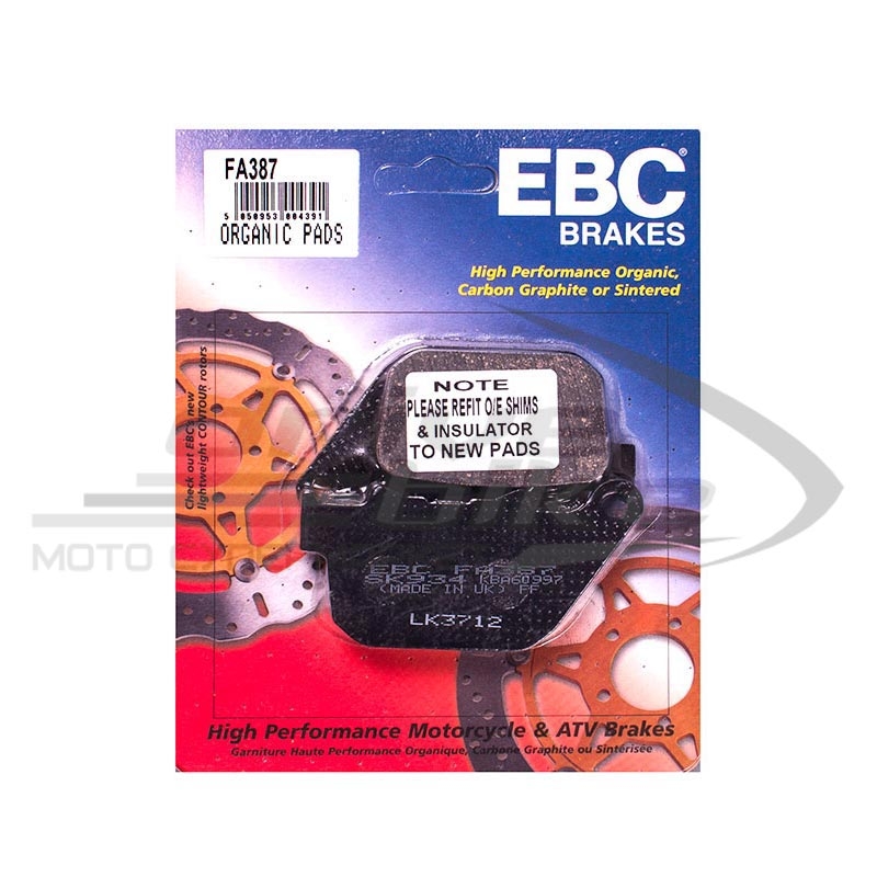 EBC FA387 - тормозные накладки