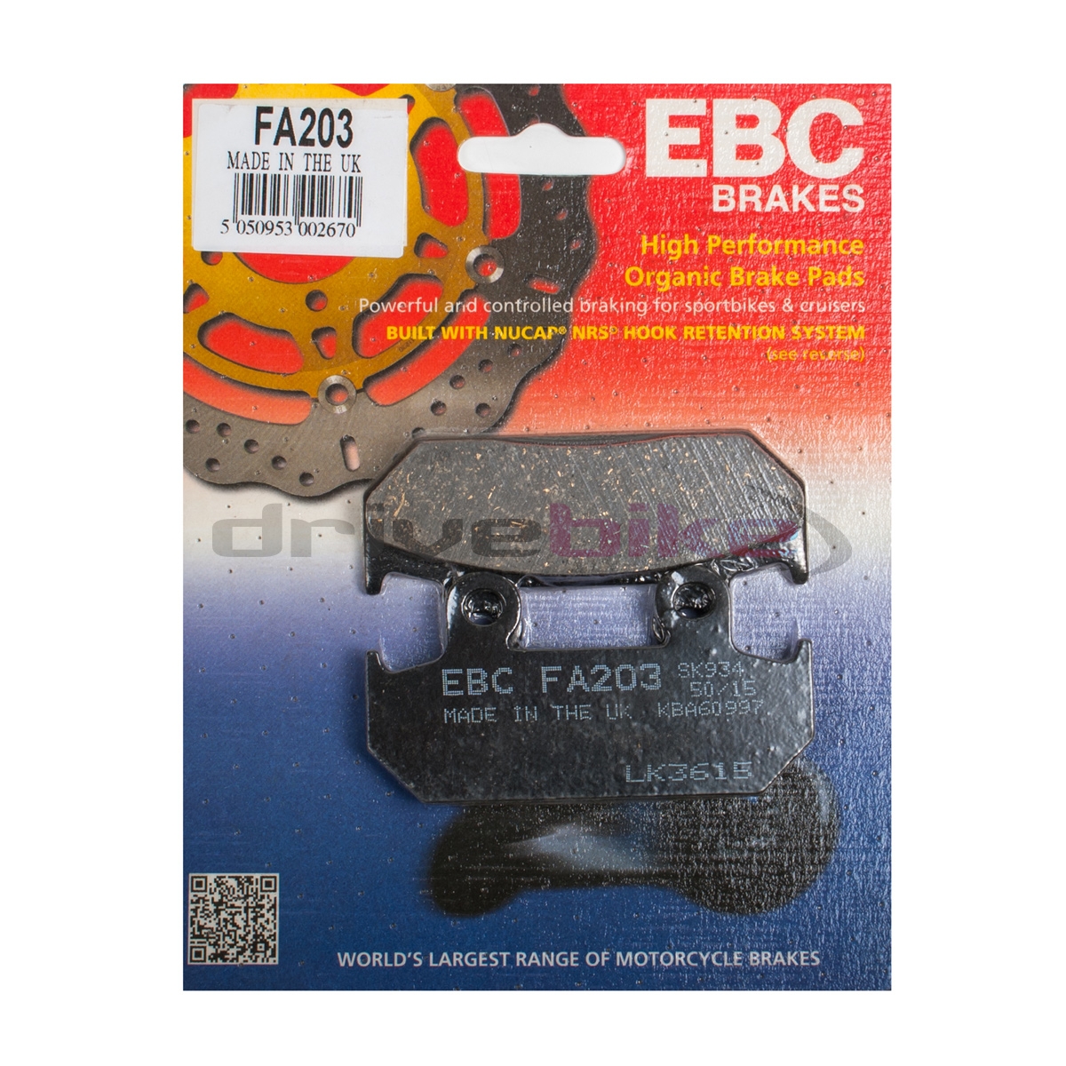 EBC FA203 - тормозные накладки