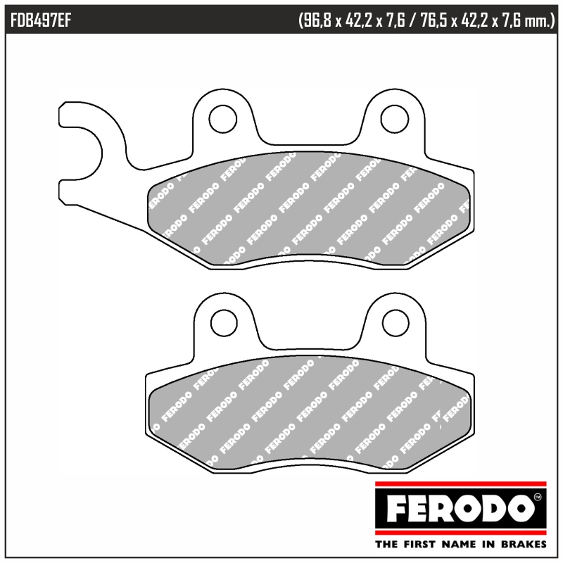 FERODO FDB497EF - тормозные накладки