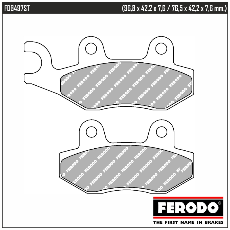 FERODO FDB497ST - тормозные накладки