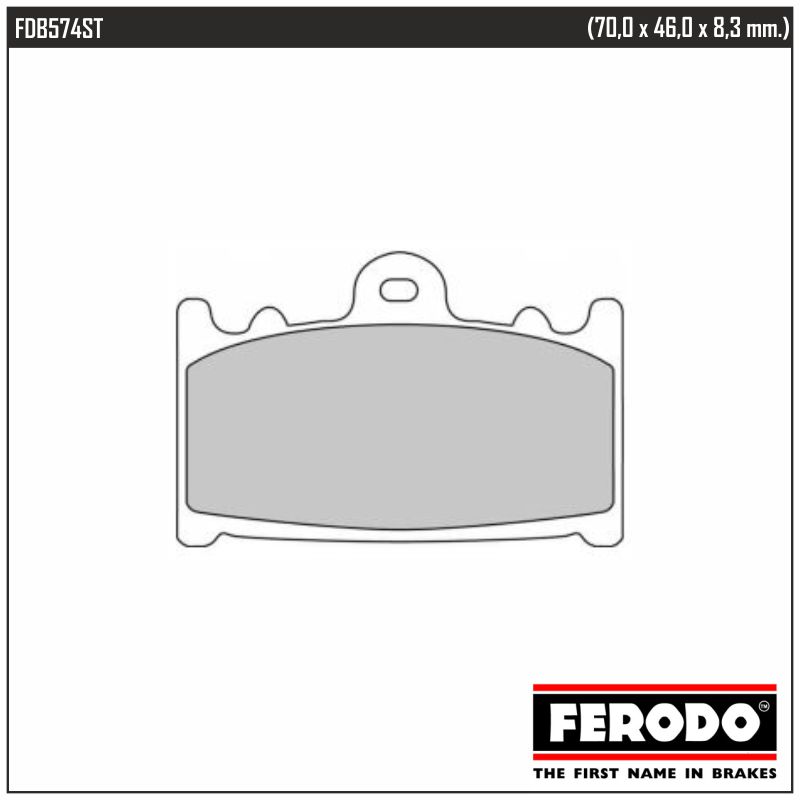 FERODO FDB574ST - тормозные накладки