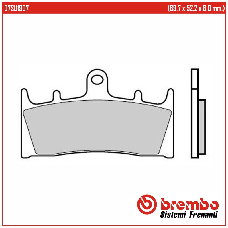 BREMBO 07SU1907 - тормозные накладки