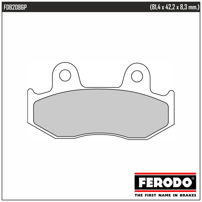 FERODO FDB2086P - тормозные накладки