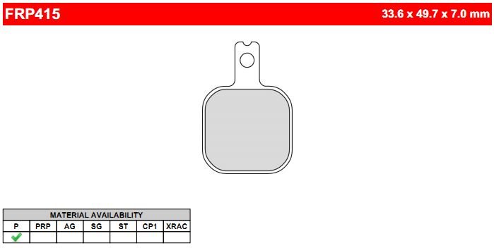 FERODO FRP415P - тормозные накладки